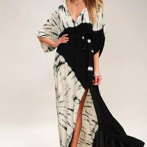 Lulu's Tie-dye Maxi Dress